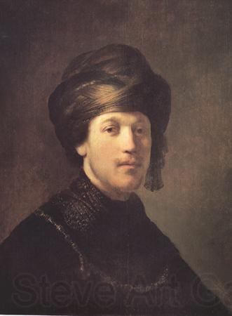 Isack jouderville Bust of a young Man in a Turban (mk33) Norge oil painting art